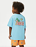 Pure Cotton Slogan T-Shirt (2-8 Yrs)