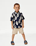 Pure Cotton Printed Polo Shirt (1-8 Yrs)