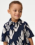 Pure Cotton Printed Polo Shirt (1-8 Yrs)