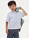 Pure Cotton Garment Dyed T-Shirt (2-8 Yrs)