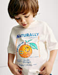 Cotton Rich Orange T-Shirt (2-8 Yrs)