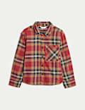 Pure Cotton Brushed Checked Shirt (2-8 Yrs)