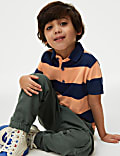 Pure Cotton Striped Polo Shirt (2-8 Yrs)