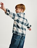 חולצה משובצת מכותנה טהורה (8-2 שנים)