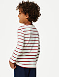 Pure Cotton Breton Striped Henley Top (2-8 Yrs)