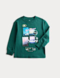 Pure Cotton Graphic Sweatshirt (2-8 Yrs)