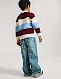 Striped Rugby Knitted Jumper (2-8 Yrs)