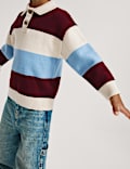 Striped Rugby Knitted Jumper (2-8 Yrs)