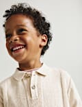 Pure Cotton Knitted Polo Shirt (2-8 Yrs)