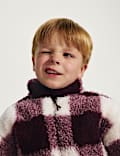 Borg Checked Jacket (2-8 Yrs)