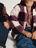 Borg Checked Jacket (2-8 Yrs)