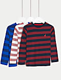 Lot de 3&nbsp;tops 100&nbsp;% coton à rayures (du 2 au 8&nbsp;ans)