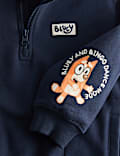 Sweat en coton Bluey™ avec col zippé à mi-hauteur (du 2 au 8 ans)
