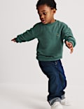 Pure Cotton Textured Long Sleeve Top (1-8 Yrs)