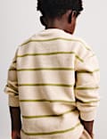 Pure Cotton Striped Textured Top (1-8 Yrs)
