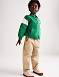 Sweatshirt mit hohem Baumwollanteil, Kragen und halbem Rei&szlig;verschluss (2&ndash;8 Jahre)