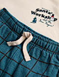 2 Piece Cotton Rich Santa's Workshop Outfit (2-8 Yrs)