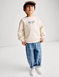 Jean coupe ballon décontractée 100 % coton (du 2 au 8 ans)