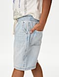 Pure Cotton Denim Shorts (2-8 Yrs)