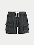 Cotton Rich Washed Cargo Shorts (2-8 Yrs)