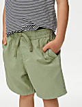 Pure Cotton Elasticated Waist Shorts (2-8 Yrs)