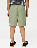 Pure Cotton Elasticated Waist Shorts (2-8 Yrs)