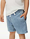 Denim Striped Shorts (2-8 Yrs)