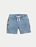 Denim Striped Shorts (2-8 Yrs)