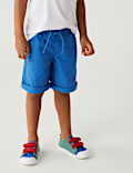 2pk Pure Cotton Plain Shorts