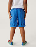 2pk Pure Cotton Plain Shorts