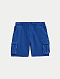 Cotton Rich Garment Dyed Cargo Shorts (2-8 Yrs)