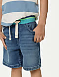 Denim Elasticated Waist Shorts (2-8 Yrs)