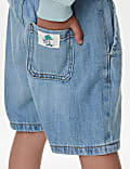 Denim Elasticated Waist Shorts (2-8 Yrs)