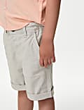 Cotton Rich Striped Chino Shorts (2-8 Yrs)