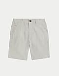 Cotton Rich Striped Chino Shorts (2-8 Yrs)