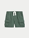 Pure Cotton Cargo Shorts (2-8 Yrs)