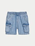 Denim Cargo Shorts (2-8 Yrs)