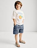 Short cargo en coton (du 2 au 8 ans)