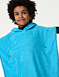 Cotton Rich Shark Towelling Poncho (2-8 Yrs)