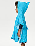 Cotton Rich Shark Towelling Poncho (2-8 Yrs)