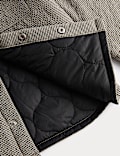 Micro Check Quilted Shacket (2-10 Yrs)