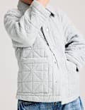 Pure Cotton Quilted Jacket (2-8 Yrs)