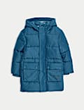 Longline Padded Hooded Coat (2-8 Yrs)