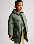 Longline Padded Hooded Coat (2-8 Yrs)