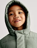 Longline Padded Hooded Coat (2-8 Yrs)