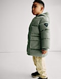 Longline Padded Hooded Coat (2-8 Yrs)