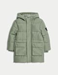 Longline Padded Hooded Coat (2-8 Yrs)