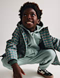 Lightweight Hooded Checked Fisherman Jacket (2-8 Yrs)
