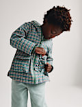 Lightweight Hooded Checked Fisherman Jacket (2-8 Yrs)