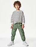 Pure Cotton Cargo Trousers (2-8 Yrs)